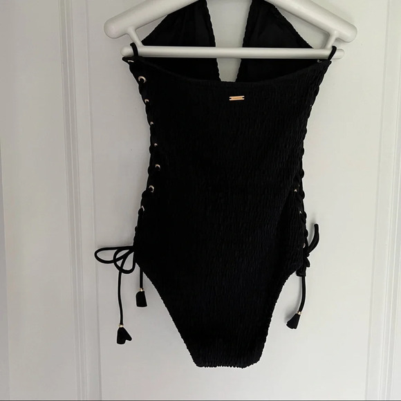 Victoria Secret lace up black bathing suit size S - Picture 4 of 13